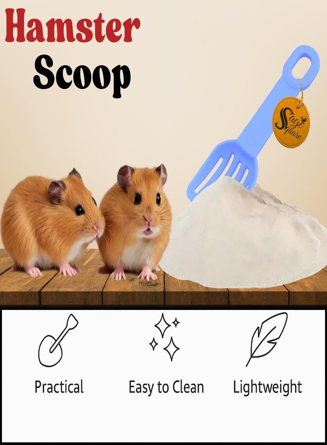 Sage Square Small Pet Waste Removal Tool - Lightweight, Durable Cleaning Scoop for Hamsters, Gerbils, Rabbits, Other Small Animals - Ideal for Litter Box Maintenance & Sand Bath Cleaning - Image 5